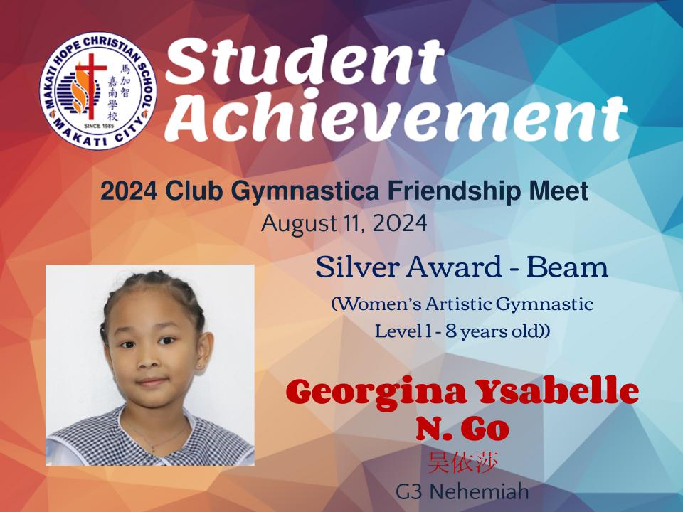 Go, Georgina Ysabelle N. - CGFM Silver Beam