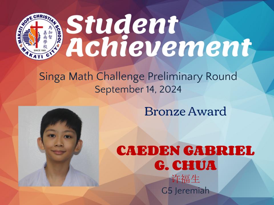 Caeden Gabriel G. Chua - SMC