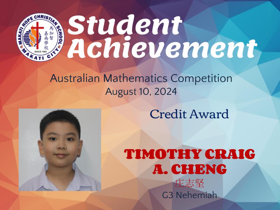 Cheng, Timothy Craig A.