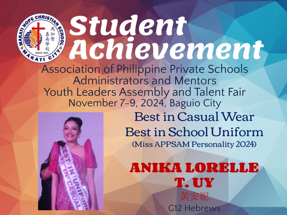 Anika Lorelle T. Uy - Best in Casual Wear & School Uniform