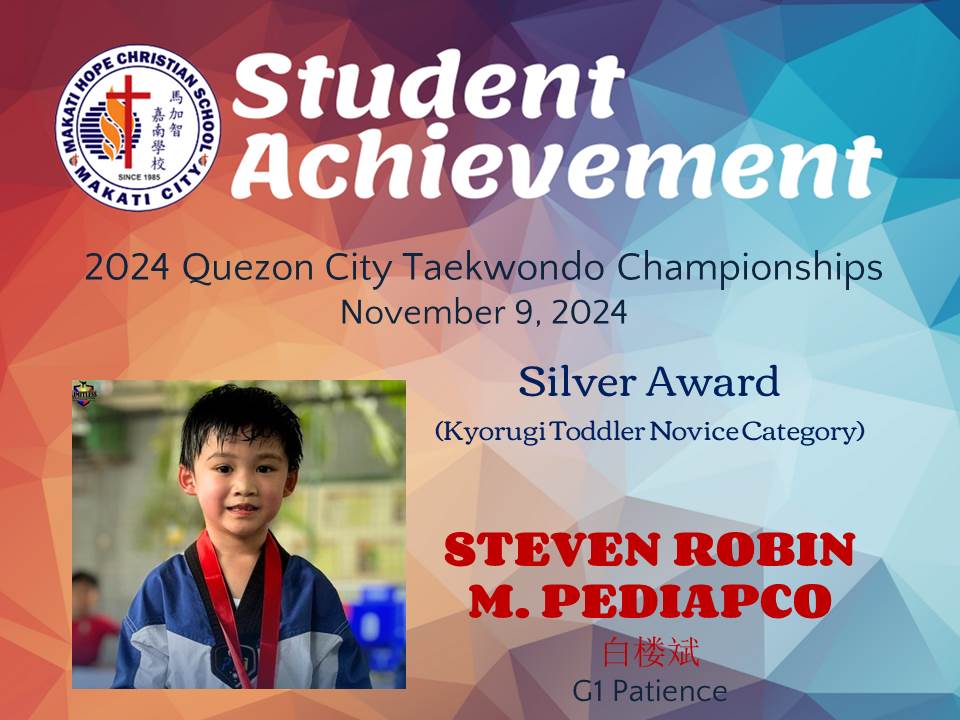 Steven Robin M. Pediapco - QC Taekwondo Silver