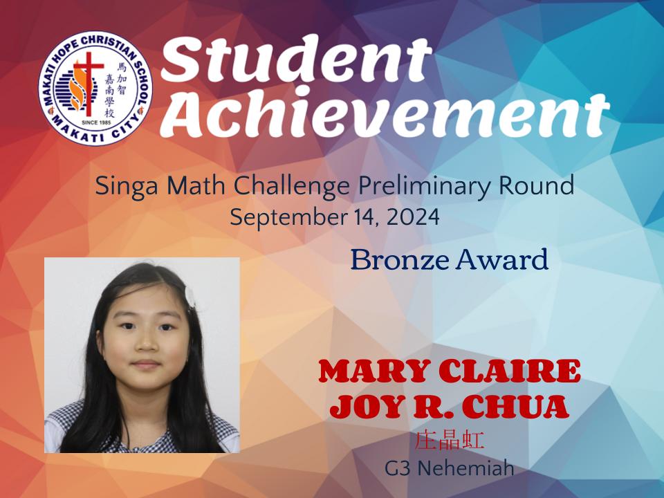 Mary Claire Joy R. Chua - SMC