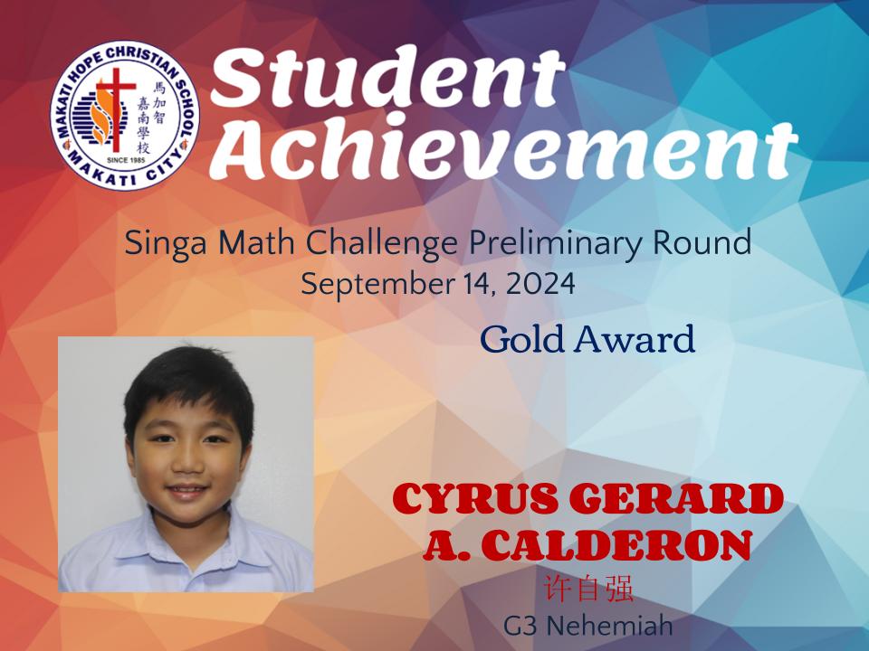 Cyrus Gerard A. Calderon - SMC