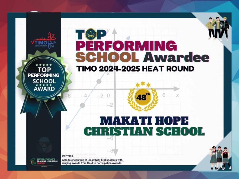 TIMO Top Performing School