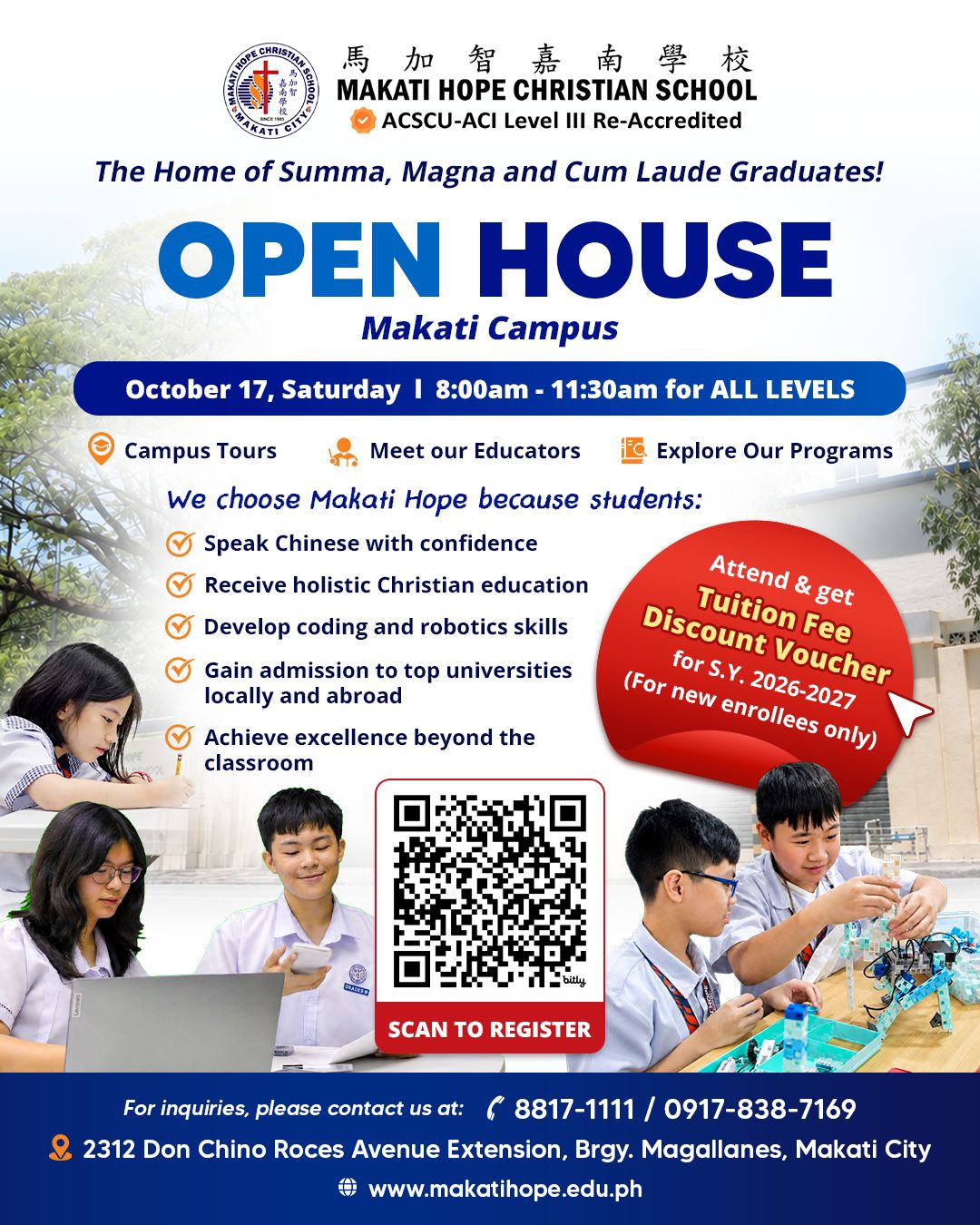 Makati Hope Christian School Open House 2026